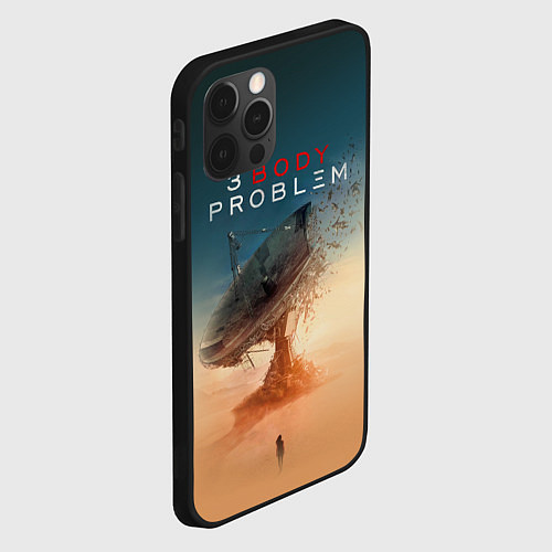 Чехол iPhone 12 Pro 3 Body Problem - satellite / 3D-Черный – фото 2