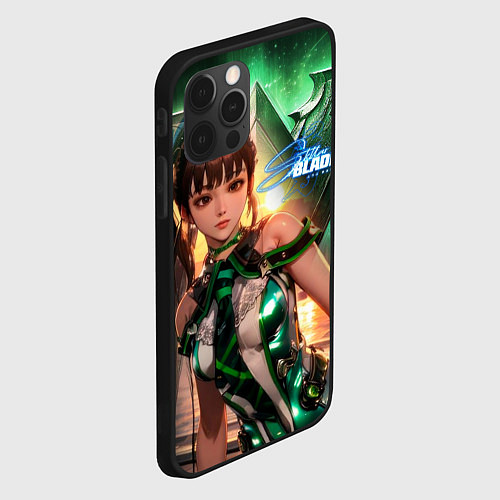 Чехол iPhone 12 Pro Stellar Blade Eve green style / 3D-Черный – фото 2