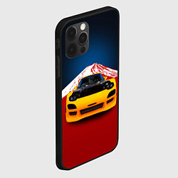 Чехол для iPhone 12 Pro Японский спортивный автомобиль, цвет: 3D-черный — фото 2