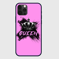 Чехол для iPhone 12 Pro Королева - корона, цвет: 3D-черный