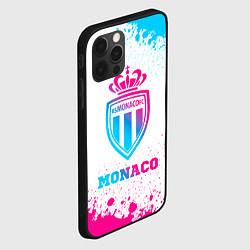 Чехол для iPhone 12 Pro Monaco neon gradient style, цвет: 3D-черный — фото 2