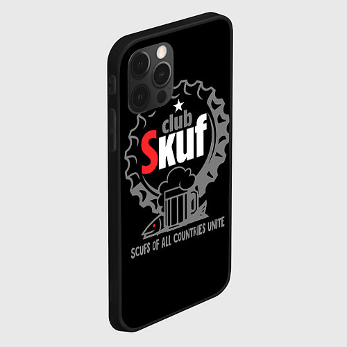 Чехол iPhone 12 Pro Skuf club / 3D-Черный – фото 2