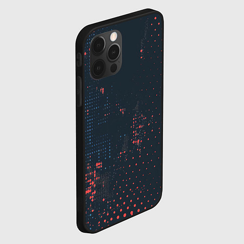 Чехол iPhone 12 Pro Брызги краски на стену / 3D-Черный – фото 2