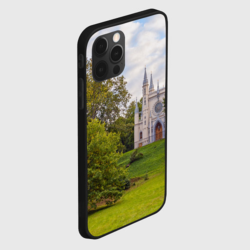 Чехол iPhone 12 Pro Парк Александрия в Петергофе / 3D-Черный – фото 2