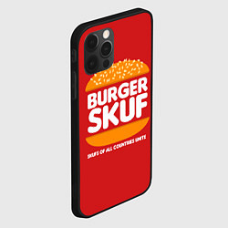 Чехол для iPhone 12 Pro Burger skuf, цвет: 3D-черный — фото 2