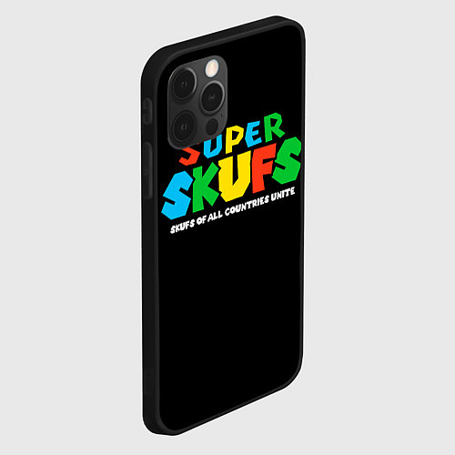 Чехол iPhone 12 Pro Super skufs / 3D-Черный – фото 2