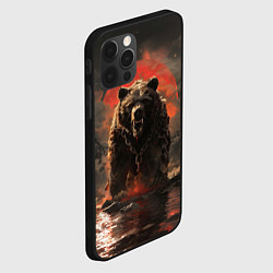 Чехол для iPhone 12 Pro Russian angry bear, цвет: 3D-черный — фото 2