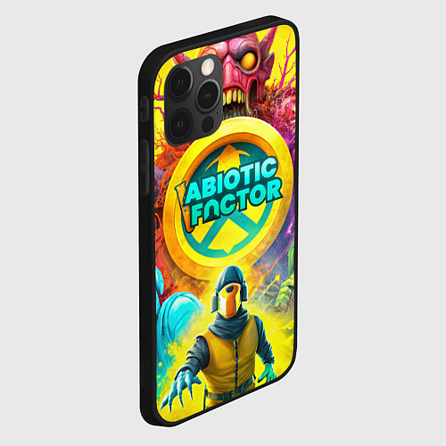 Чехол iPhone 12 Pro Abiotic Factor персонажи и монстры / 3D-Черный – фото 2