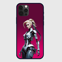 Чехол для iPhone 12 Pro Beauty cyber Barbie - ai art fantasy, цвет: 3D-черный