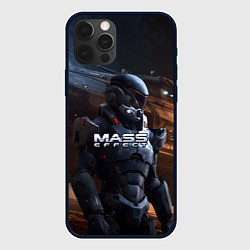 Чехол для iPhone 12 Pro Mass Effect game space, цвет: 3D-черный