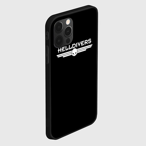 Чехол iPhone 12 Pro Helldivers Logo / 3D-Черный – фото 2