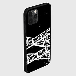 Чехол для iPhone 12 Pro Billie Eilish steel music eng, цвет: 3D-черный — фото 2