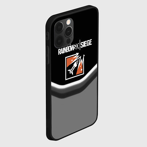 Чехол iPhone 12 Pro Rainbow six game steel / 3D-Черный – фото 2