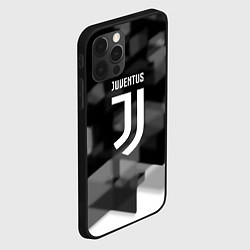 Чехол для iPhone 12 Pro Juventus geometry fc, цвет: 3D-черный — фото 2
