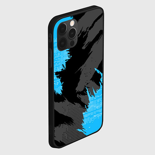 Чехол iPhone 12 Pro Extreme blue / 3D-Черный – фото 2