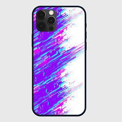 Чехол для iPhone 12 Pro Neon glitch, цвет: 3D-черный