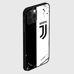 Чехол для iPhone 12 Pro Juventus краски текстура спорт, цвет: 3D-черный — фото 2
