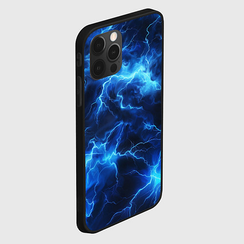 Чехол iPhone 12 Pro Элементаль энергии текстура / 3D-Черный – фото 2