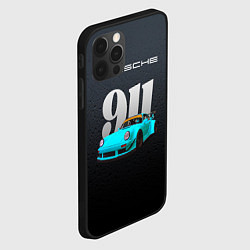 Чехол для iPhone 12 Pro Porsche 911 спортивный автомобиль, цвет: 3D-черный — фото 2