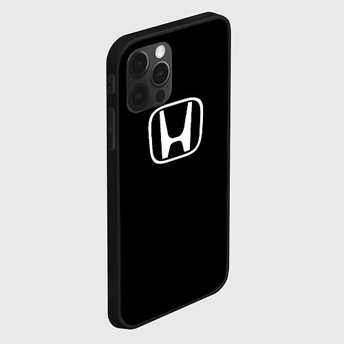 Чехол iPhone 12 Pro Honda white logo / 3D-Черный – фото 2