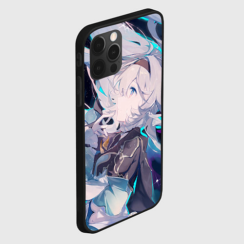 Чехол iPhone 12 Pro Honkai Star Rail Firefly smile / 3D-Черный – фото 2