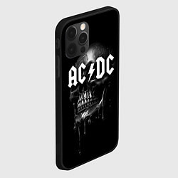 Чехол для iPhone 12 Pro AC DC - большой череп с подтеками, цвет: 3D-черный — фото 2