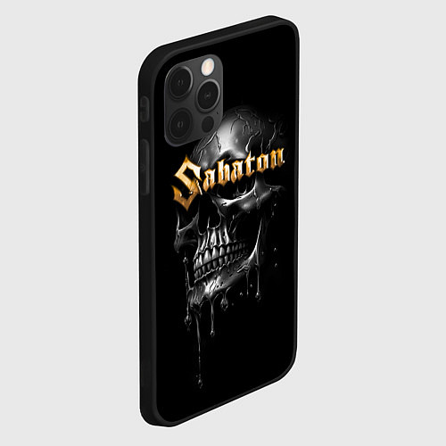 Чехол iPhone 12 Pro Sabaton - rock group / 3D-Черный – фото 2