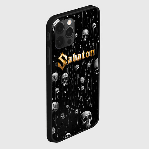 Чехол iPhone 12 Pro Sabaton - rock / 3D-Черный – фото 2