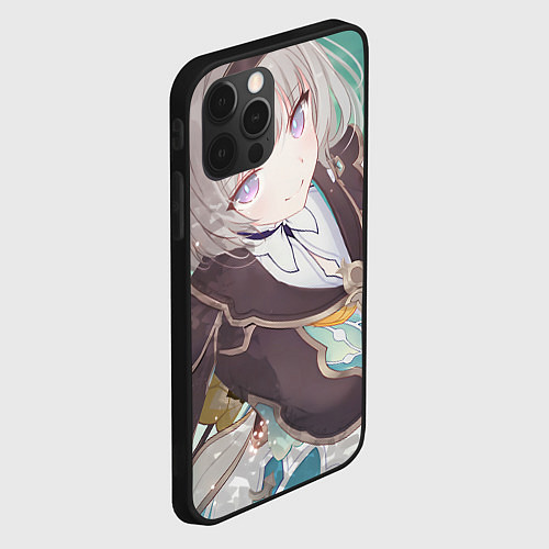 Чехол iPhone 12 Pro Honkai Star Rail Firefly smile / 3D-Черный – фото 2