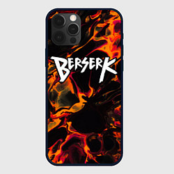 Чехол для iPhone 12 Pro Berserk red lava, цвет: 3D-черный