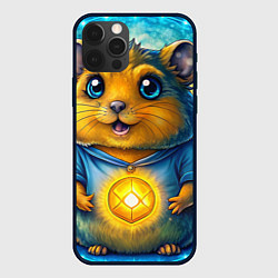 Чехол для iPhone 12 Pro Хомяк в криптовалюте, цвет: 3D-черный