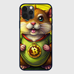Чехол для iPhone 12 Pro Крипто-хомяк, цвет: 3D-черный