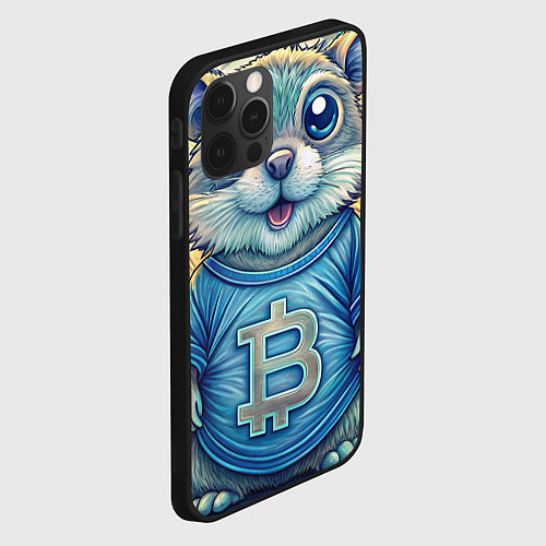 Чехол iPhone 12 Pro Хомяк и цифровые активы / 3D-Черный – фото 2
