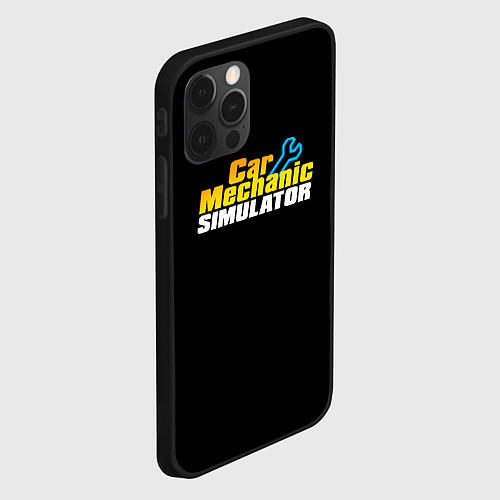 Чехол iPhone 12 Pro Car Mechanic Simulator / 3D-Черный – фото 2