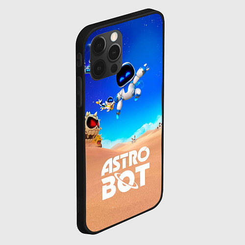 Чехол iPhone 12 Pro Astro bot персонажи / 3D-Черный – фото 2