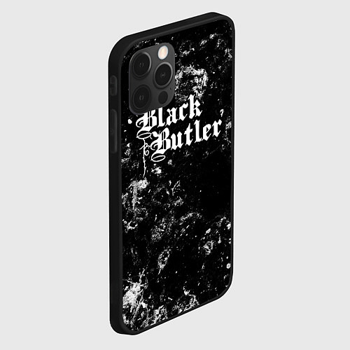 Чехол iPhone 12 Pro Black Butler black ice / 3D-Черный – фото 2