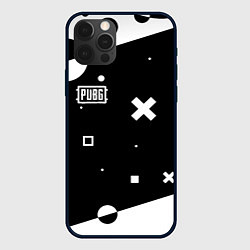 Чехол для iPhone 12 Pro PUBG game pattern, цвет: 3D-черный