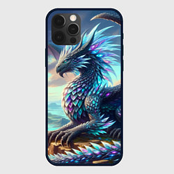 Чехол для iPhone 12 Pro Крылатый сказочный дракон - нейросеть, цвет: 3D-черный