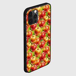 Чехол для iPhone 12 Pro Вкусные яблоки паттерн, цвет: 3D-черный — фото 2