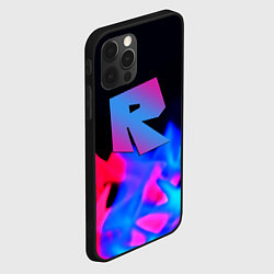 Чехол для iPhone 12 Pro Roblox neon flame, цвет: 3D-черный — фото 2