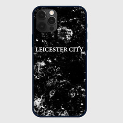 Чехол для iPhone 12 Pro Leicester City black ice, цвет: 3D-черный