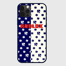 Чехол для iPhone 12 Pro Roblox pattern, цвет: 3D-черный