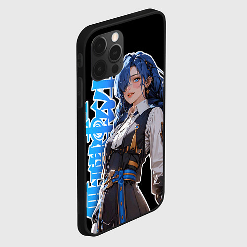 Чехол iPhone 12 Pro Mushoku Tensei - Рокси тян / 3D-Черный – фото 2