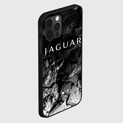 Чехол iPhone 12 Pro Jaguar black graphite / 3D-Черный – фото 2