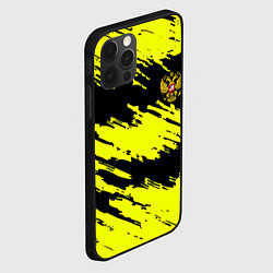 Чехол для iPhone 12 Pro Российская империя краски жёлтые, цвет: 3D-черный — фото 2