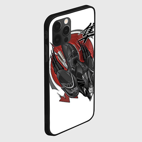 Чехол iPhone 12 Pro Suzuki Hayabusa сокол / 3D-Черный – фото 2