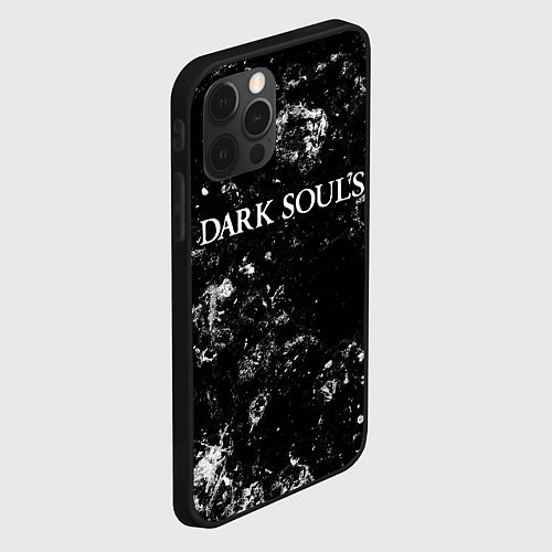 Чехол iPhone 12 Pro Dark Souls black ice / 3D-Черный – фото 2