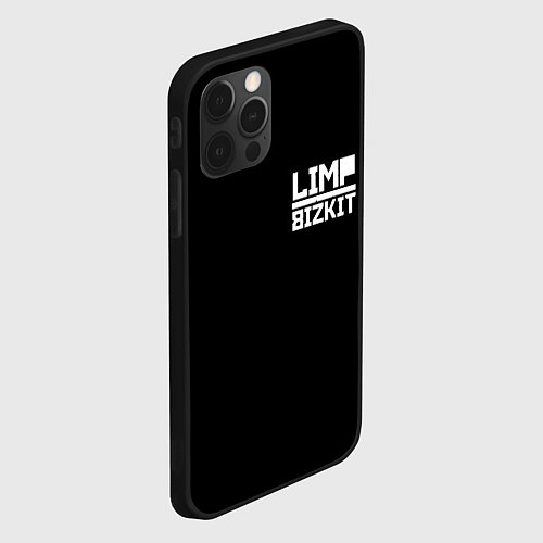 Чехол iPhone 12 Pro Lim Bizkit logo / 3D-Черный – фото 2