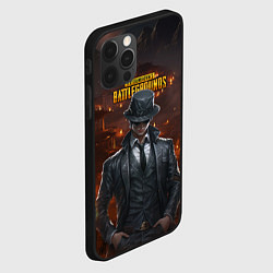 Чехол для iPhone 12 Pro PUBG персонаж - город в огне, цвет: 3D-черный — фото 2