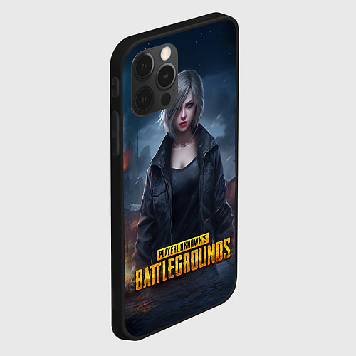 Чехол iPhone 12 Pro PUBG game wallpaper / 3D-Черный – фото 2